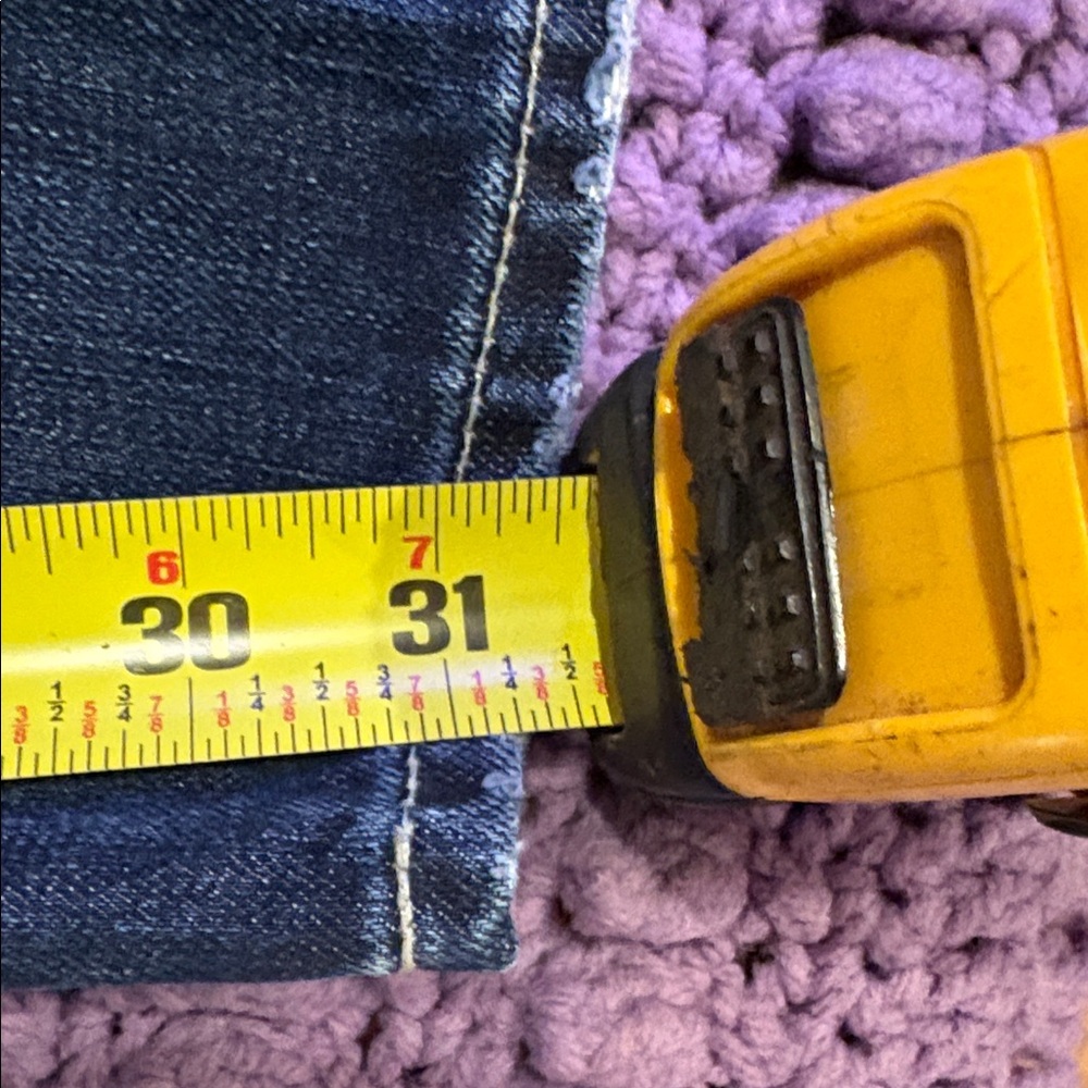 Polo Ralph Lauren Dark Wash Denim Jeans - Yellow Stitch 32x 32 Rn41381 cotton - Picture 10 of 11